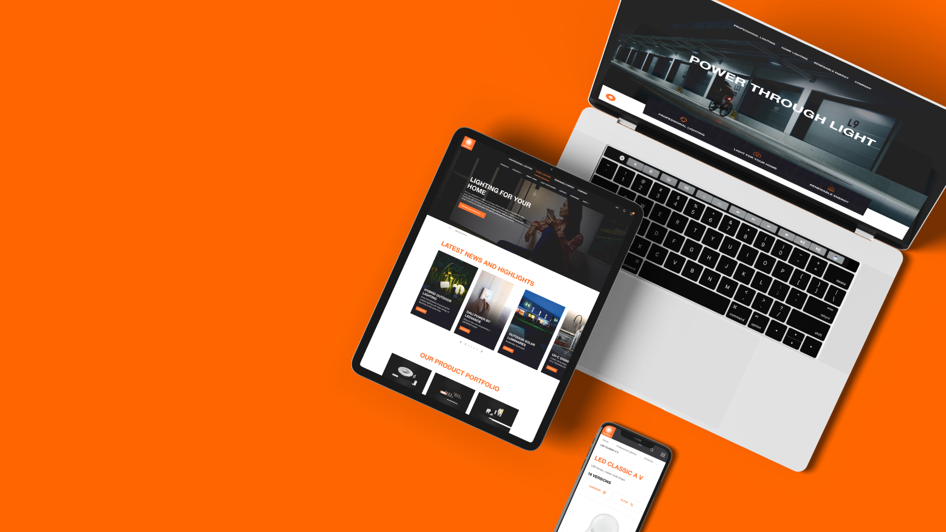 Editoriales Motiv zur technischen und visuellen Qualität der LEDVANCE Plattform