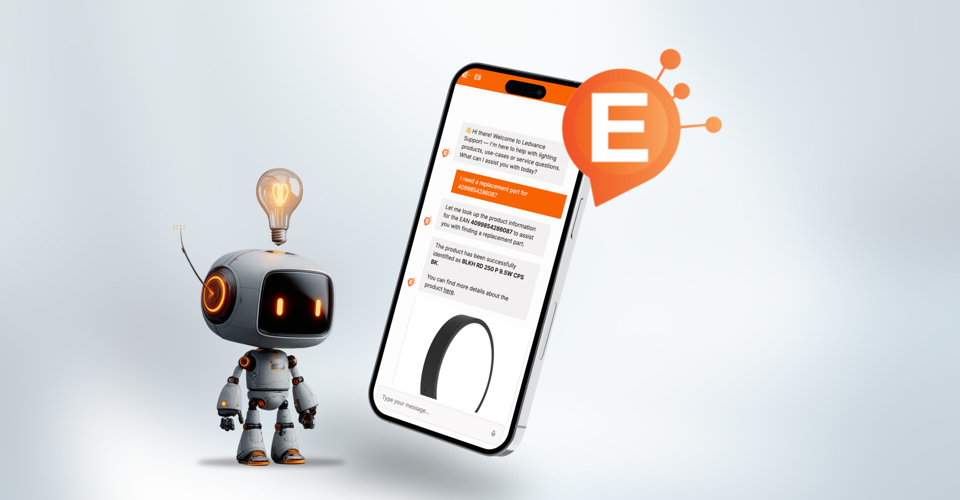 Assistive Servicefunktion oder Chatbot im LEDVANCE Kontext